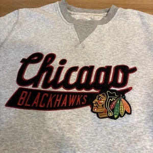 CCM Chicago Blackhawks graues Sweatshirt - Herren Large - NHL Hockey - Bild 1 von 15