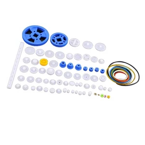 Kit hágalo usted mismo piezas de motor robot accionamiento helicoidal correa polea engranaje plástico 80 tipos - Imagen 1 de 5