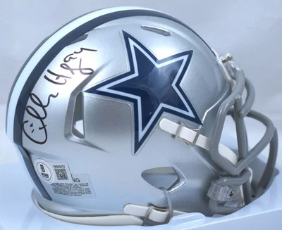 Minicasco de velocidad autografiado por Charles Haley de los Dallas Cowboys - Beckett con holograma Foto 1 de 3