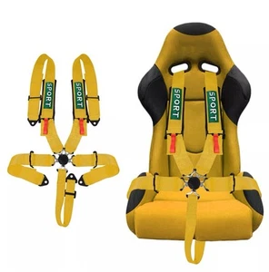 5 Point Racing Harness Camlock Quick Release Safety Seat Belt ATV UTV Offroad - Picture 1 of 4