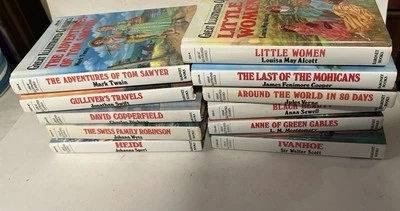 Lot Of 11 Great Illustrated Classics Hardcover Books Foto 1 de 4