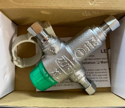Zurn Wilkins Aqua-Gard 38-ZW3870XLT Thermostatic Mixing Valve 3/8” Lead-Free NEW - Image 1 of 3