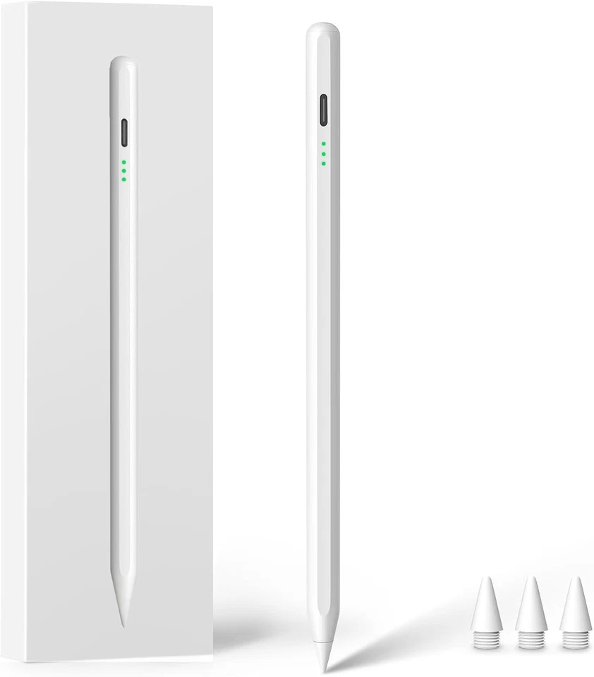 Stylus Pen for Ipad 2018-2024, 15 Mins Fast Charge Apple Pen Ipad Pencil with Pa - Image 1 of 4