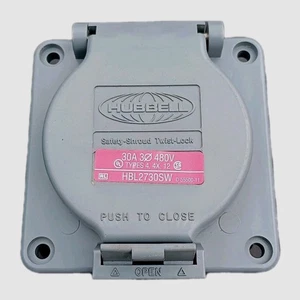 HUBBELL HBL2730SW Watertight Safety Shroud Locking Receptacle Twist Lock 30AMP - Picture 1 of 13