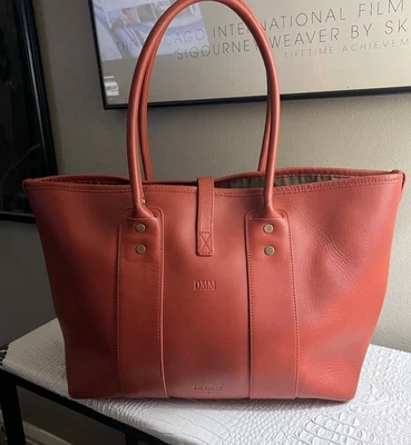 JW Hulme Coral Leather Tote. Luxury Bag See Pics - Image 1 of 4