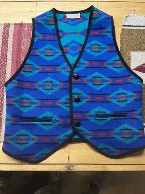Vintage Pendleton Western South Desert Wool Vest Rare SMALL Retro SW NICE! - Image 1 of 4