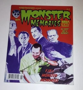 2010 YEARBOOK MONSTER MEMORIES MAGAZINE #18 FRANKENSTEIN DRACULA ISSUE NM+ - Imagen 1 de 2