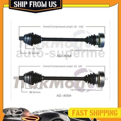 Juntas de medio eje delantero CV 2x para Audi 100 Quattro 1989-1991 2,3 L Foto 1 de 4