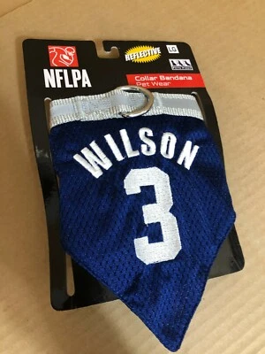 NFLPA Collar Bandana PET GEAR for DOGS & CATS - Russell Wilson Mesch CB ~ - Image 1 of 4