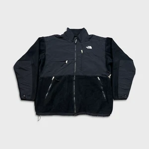 Vintage 90s The North Face Denali Fleece Jacket Mens 2XL Black Polartec Full Zip - Picture 1 of 11