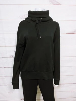 Sudadera con capucha Banana Republic para mujer cuello alto talla S suéter elástico negro Foto 1 de 4