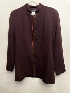Jean Muir brown wool Rare vintage 80s jacket UK10 - Picture 1 of 5