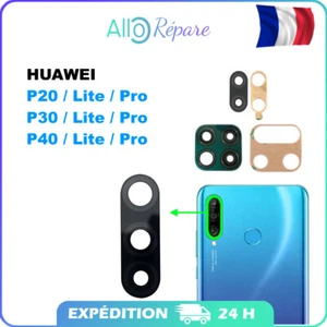 Vitre lentille Photo caméra Arrière HUAWEI P20 Lite P30 Pro P40 Pro Vert Noir - Photo 1 sur 13