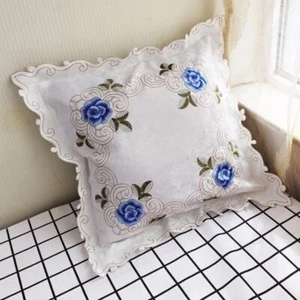 Vintage Embroidery Cutwork Lace Tablecloth Table Runner Doilies Wedding Party - Picture 1 of 29