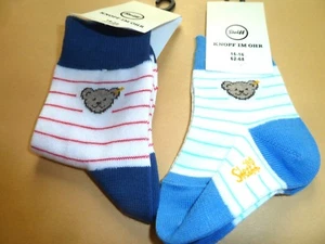 Steiff Socks/ Stockings, Curled With Teddy Head gr.62/68 +86/92 - Picture 1 of 3