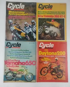 Vintage 1970 Cycle Magazine Motorcycle Magazine Lot of 4 Jan & Apr - June - Picture 1 of 7