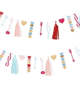 Cheerland Valentine’s Day Love Tassels Garland Banner for Valentines Day - Image 1 of 4