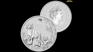 Australian Lunar Year of the Tiger 2022 1 kilo Silver Bullion Coin - Picture 1 of 1
