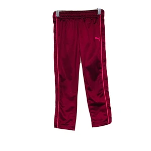 Puma Girls Eggplant Purple Pink Jogger Pants 5 - Picture 1 of 3