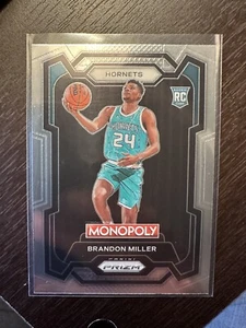 Brandon Miller RC 2023-24 Panini Prizm Monopoly Base Charlotte Hornets π₯π - Picture 1 of 2