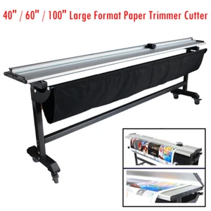 Máquina cortadora de papel giratorio de gran formato de 40""/60""/100"" con soporte de soporte - Imagen 1 de 11