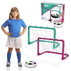 LED Hover Soccer Play Kids Set Portable 2 Goals 1Ball Football Game Toy Foldable