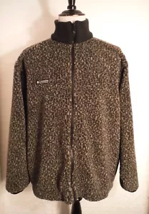 COLUMBIA Mens Full Zip Gray Sweater For JAPANESE MARKET Size Large RARE Made USA - Picture 1 of 10