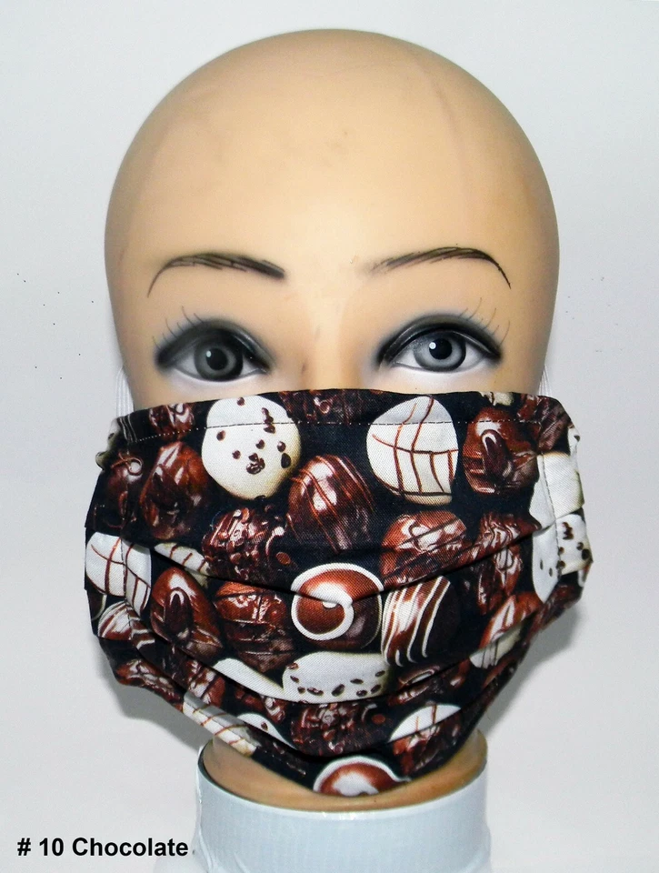 #10 - Chocolate Face Mask Washable 100% Cotton - Image 1 of 4