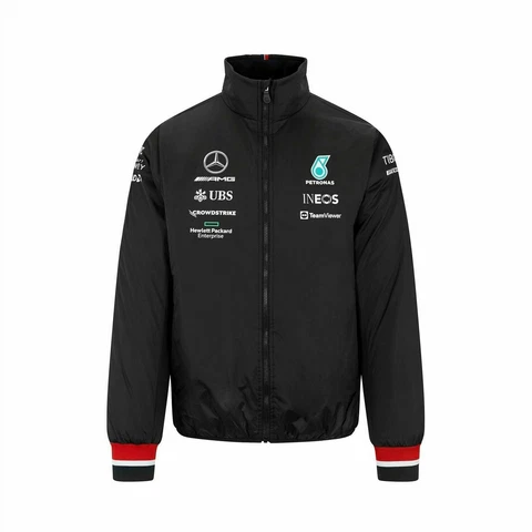 Mercedes-AMG Petronas F1 2022 Team Lightweight Padded Jacket - Black Cover