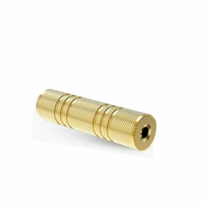 3.5mm Audio Adapter Coupler Metal Gold Plated Connector (3.5mm Female to Female) - Picture 1 of 10