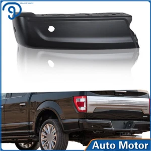 For Ford F-150 2021-2023 Left Side Rear Bumper End Black W/ Sensor Hole - Picture 1 of 15