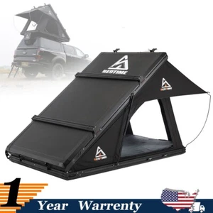 2-3 Pax Hard Shell Rooftop Tent Hydraulic Support Roof Rack SUV Truck Camping - Picture 1 of 24