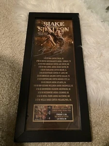 Blake Shelton COUNTRY MUSIC FREAKS TOUR Autographed Signed 2018 W TICKET STUB - Picture 1 of 3