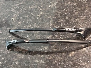 NEW AUTHENTIC Oakley EVZero frame Matte Black , chrome Icons Sunglasses,parts - Picture 1 of 4