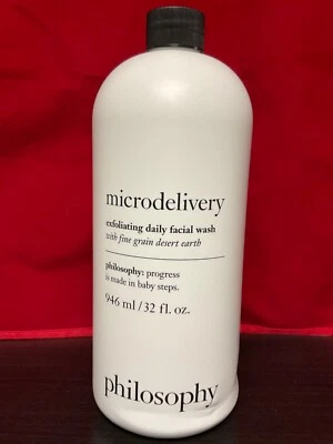 Lavado facial exfoliante Philosophy Microdelivery ENORME 32 OZ NUEVO SELLADO Foto 1 de 4