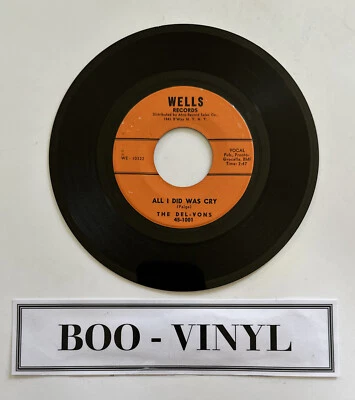 The Del-Vons - All I Did Was Cry 7”  Soul Funk US Issue Vinyl Record VG+ - Image 1 of 4