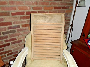 VINTAGE VERY RARE Early 1900'S Antique Primitive Pine Wood Washboard Laundry O-5 - Picture 1 of 17