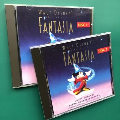 Walt Disney's FANTASIA Film Soundtrack OST 2-CD Leopold Stokowski • Mickey Mouse - Image 1 of 4