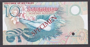 [UNC] Specimen 1979 Seychelles 10 Rupees P-23s 009 [010-1] - Picture 1 of 2