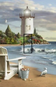Perfect Place Lighthouse w/ Adirondack Seashell Seabird SwitchStix Single Toggle - Picture 1 of 1
