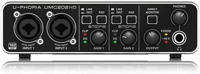Bellinger 2 Inputs 2 Output USB Audio Interface UMC202HD U-PHORIA - Image 1 of 4