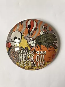 Beavertown Neck Oil Session IPA Plastic Round Pump Tbar Font Badge Fish Eye Lens - Picture 1 of 3