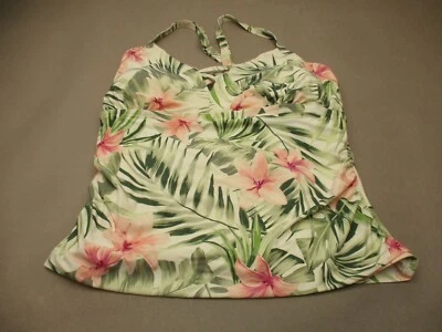 Tankini Aqua Couture para mujer talla 3X multicolor forrado inalámbrico elástico 6B Foto 1 de 4