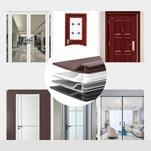 1 Pcs Door Seal Strip Drafts Dust White/Gray/Brown/Black Weather Stripping - Picture 1 of 18