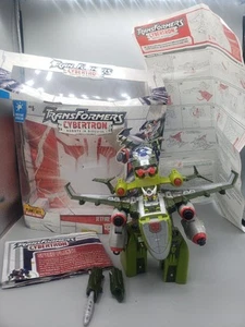 Hasbro Transformers Cybertron 2005 With Box Ultra Class JETFIRE Missing 1 Missle - Picture 1 of 22
