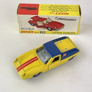 Vintage Dinky Toys Lotus Europa No. 218 Boxed - Picture 1 of 12