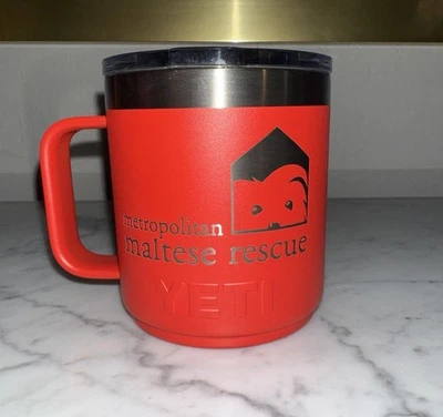 Yeti Rambler 10 oz mug, rescue red, MMR Logo/Santa Maltese, NEW, FRIDAY20