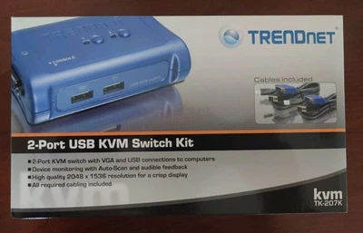 TrendNet 2-Port USB KVM Switch Kit - Image 1 of 4