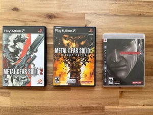 Metal Gear Solid 2 & 3 & 4 Bundle alle CIB (PS2, PS3) - Bild 1 von 2