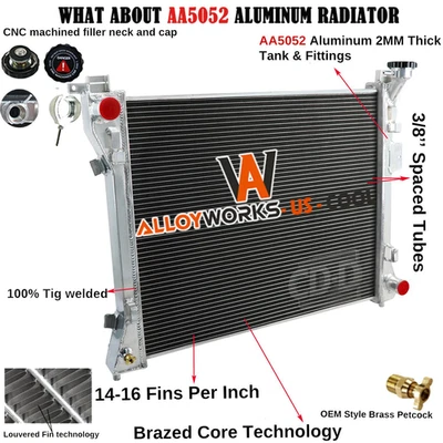 Radiator For 2011-2020 Dodge Grand Caravan 2008-2016 Chrysler Town Country 3.6 - Image 1 of 4